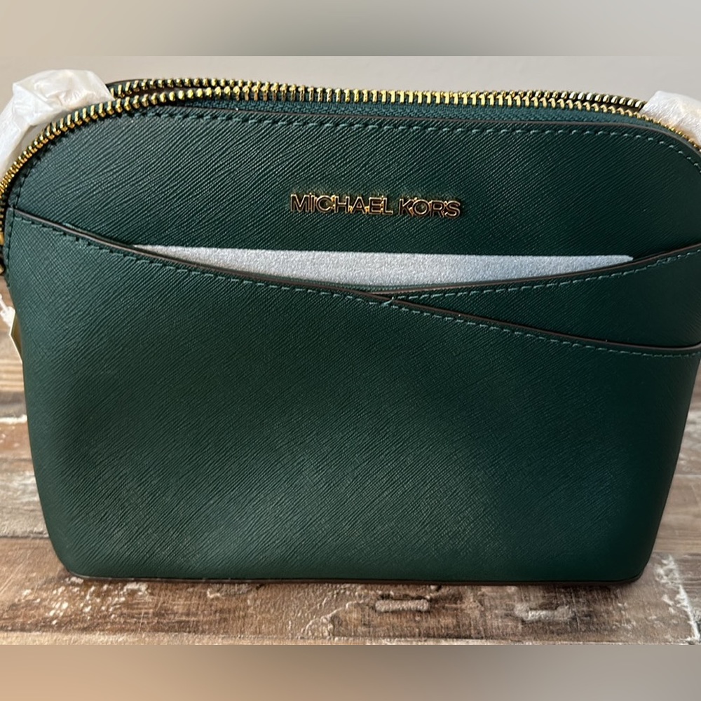Forest Green Michael Kors Crossbody Handbag